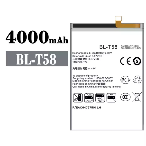 Original new battery BL-T58 for LG