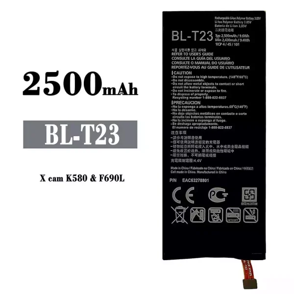 Original new battery BL-T23 for LG X cam