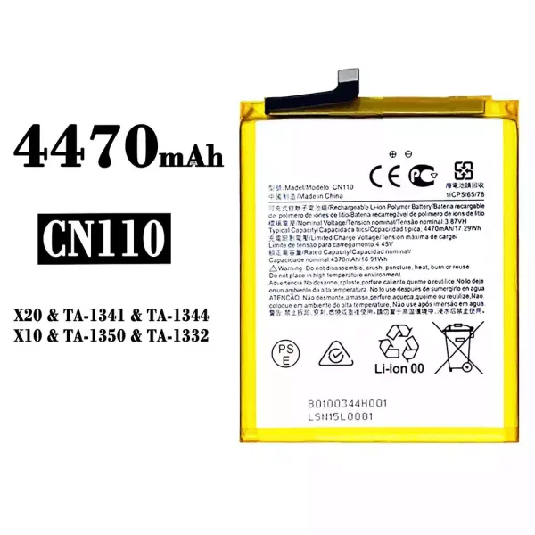 Original new battery CN110 for Nokia X20 / X10