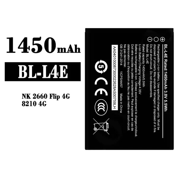 Original new battery BL-L4E for Nokia NK 2660 Flp 4G/8210 4G