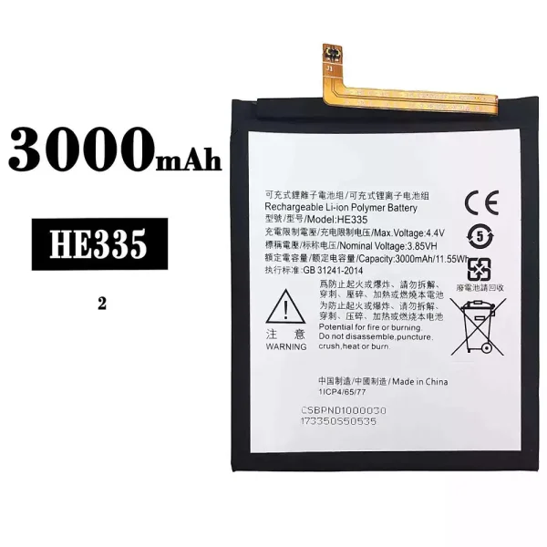 Original new battery HE335 for Nokia 2 NK2/TA-1021