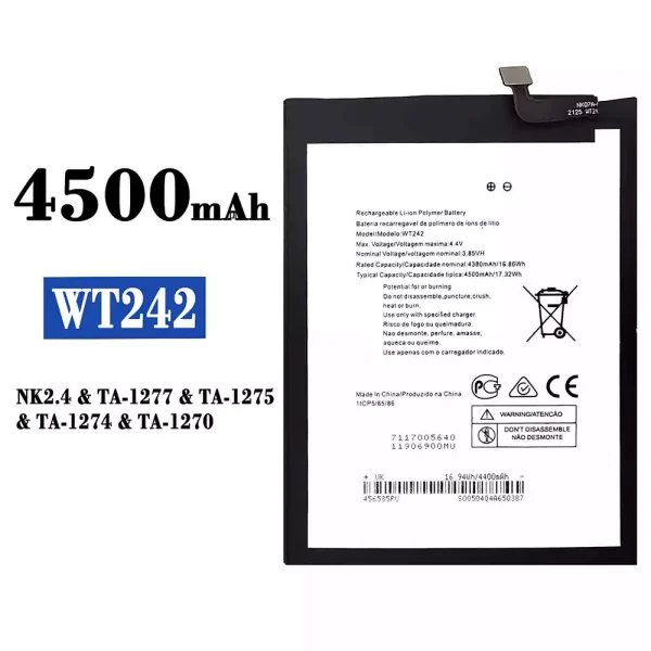 Original new battery WT242 for Nokia NK2.4