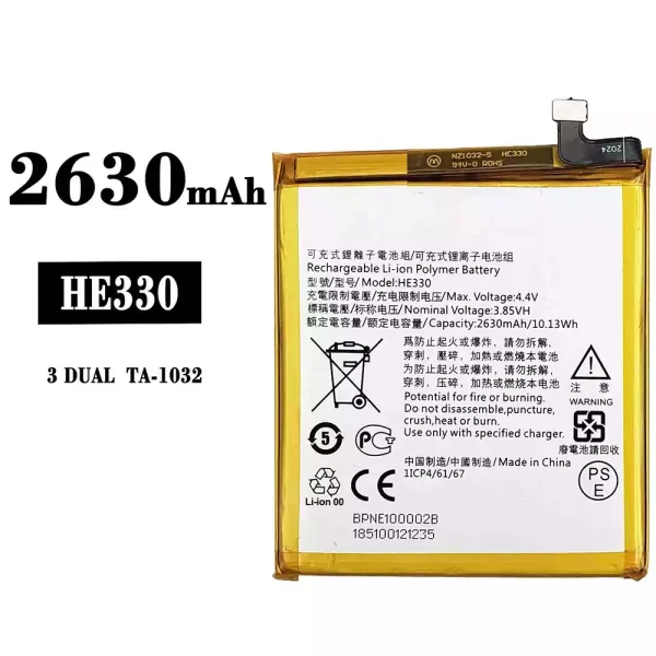 Original new battery HE330 for Nokia 3 DUAL