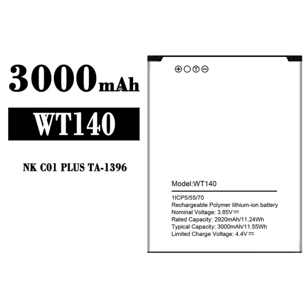 Original new battery WT140 for Nokia NK C01 PLUS