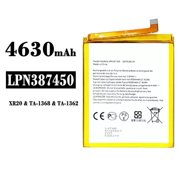 Original new battery LPN387450 for Nokia XR20