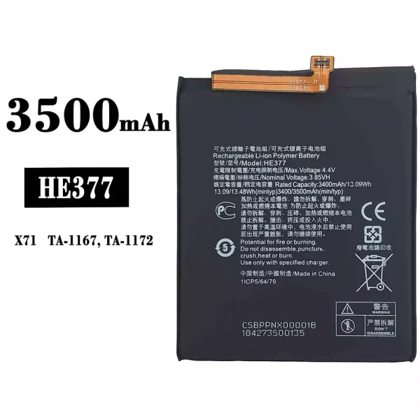 Original new battery HE377 for Nokia X71