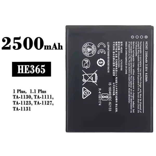 Original new battery HE365 for Nokia 1 plus/1.1 plus