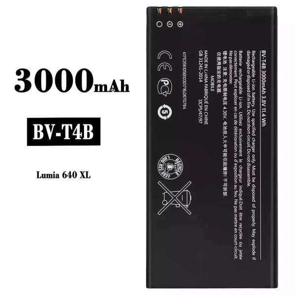 Original new battery BV-T4B for Nokia Lumia 640XL