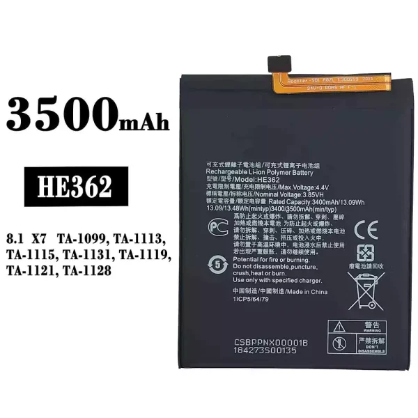 Original new battery HE362 for Nokia 8.1