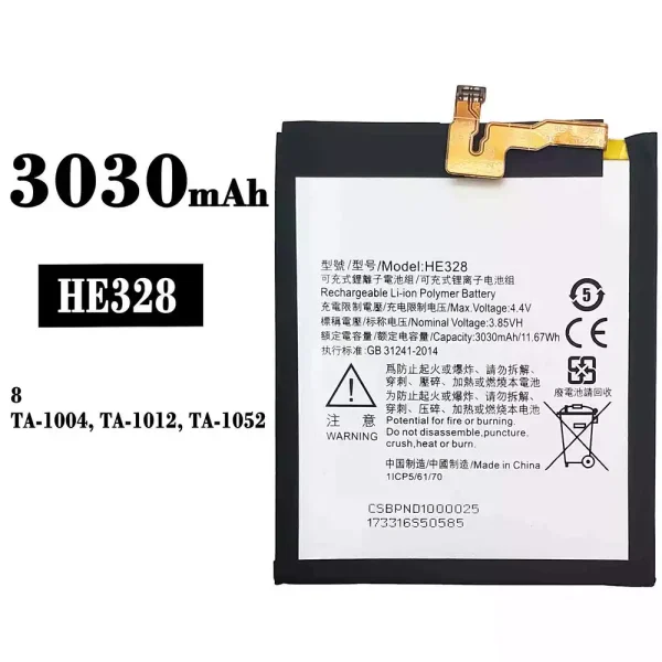 Original new battery HE328 for Nokia 8