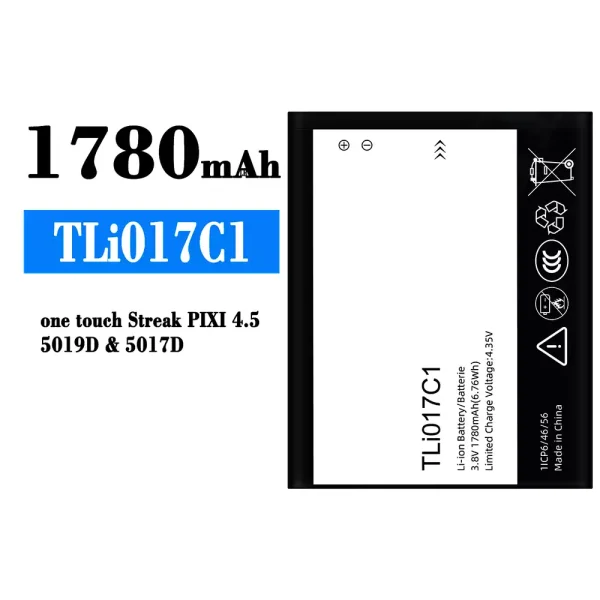 Original new battery TLi017C1 for Alcatel One Touch Streak PIXI 4.5