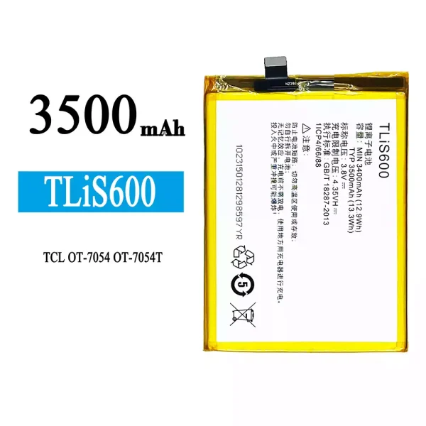 Original new battery TLiS600 for Alcatel TCL OT-7054/OT-7054T