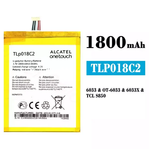 Original new battery TLP018C2 for Alcatel OneTouch Idol Ultra