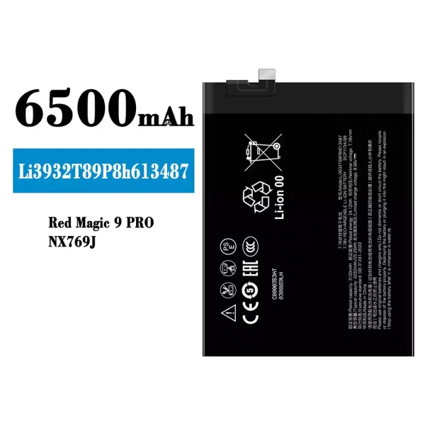 Original new battery Li3932T89P8h613487 for ZTE Red Magic 9 PRO