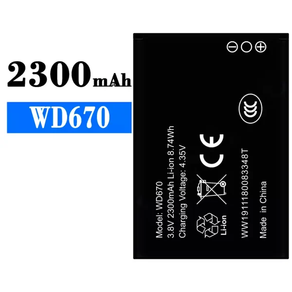 Original new battery WD670 for ZTE