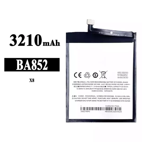 Original new battery BA852 for Meizu X8