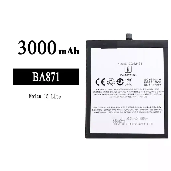 Original new battery BA871 for Meizu 15 Lite