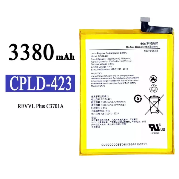 Original new battery CPLD-423 for Coolpad REVVL PLUS C3701A