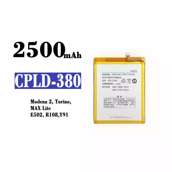 Original new battery CPLD-380 for Coolpad E502/Max Lite/R108/Y91/Modena 2/Torino