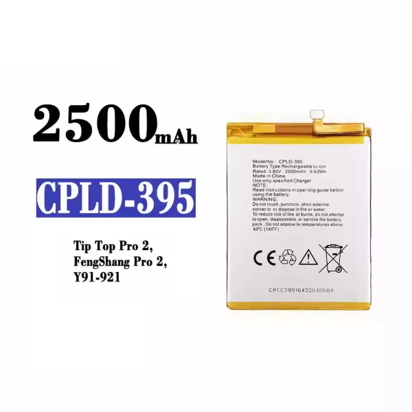 Original new battery CPLD-395 for Coolpad Tip Top Pro 2/FengShang Pro 2/Y91-921