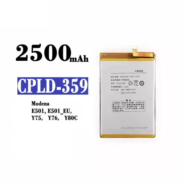 Original new battery CPLD-359 for Coolpad Modena E501/E501_EU/Y75/Y76/Y80C