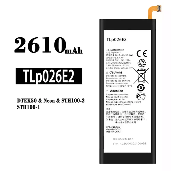 Original new battery TLP026E2 for BlackBerry DTEK50/Neon