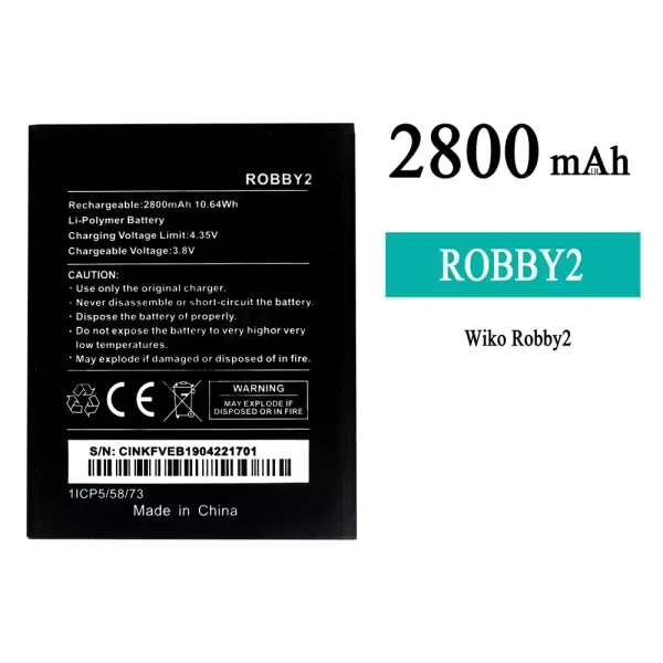 Original new battery ROBBY2 for WIKO