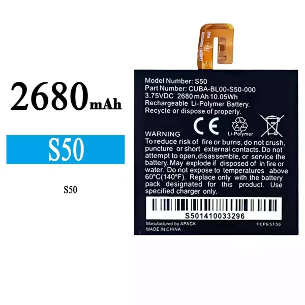 Original new battery S50 for CAT