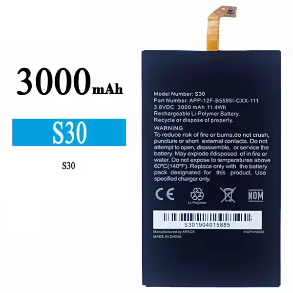 Original new battery S30 for CAT