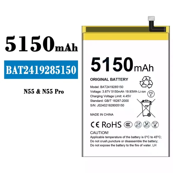 Original new battery BAT2419285150 for Doogee N55/N55 Pro