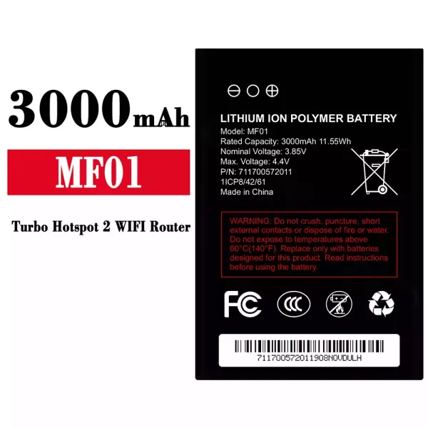 Original new battery MF01 for Kyocera Turbo Hotspot 2 WIFI Router