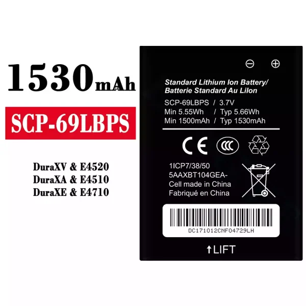 Original new battery SCP-69LBPS for Kyocera DuraXV/DuraXA/DuraXE