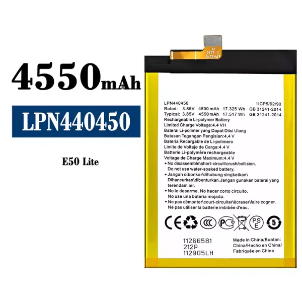 Original new battery LPN440450 for Hisense E50 Lite