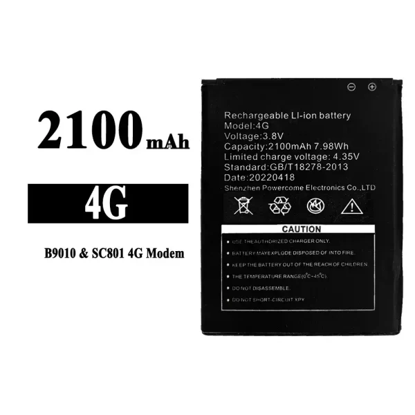 Original new battery 4G for Tenda B9010/SC801 4G Modem