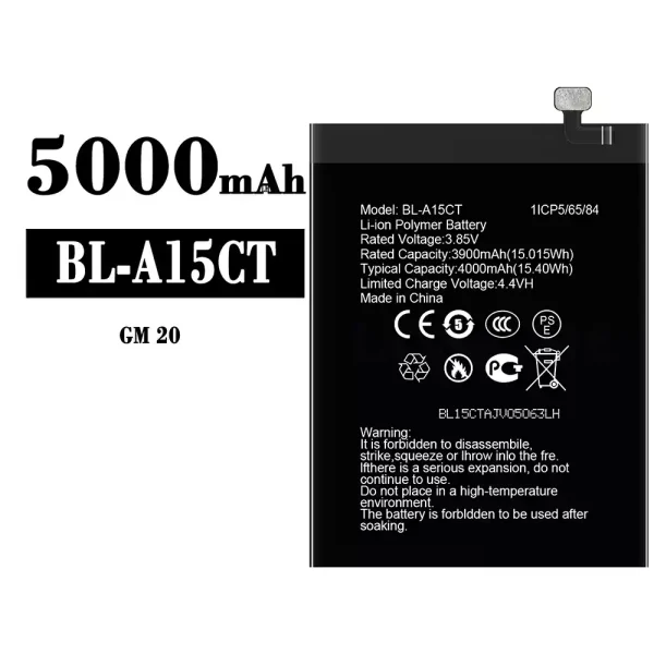 Original new battery BL-A15CT for General Mobile GM 20