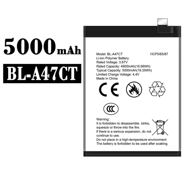 Original new battery BL-A47CT for General Mobile