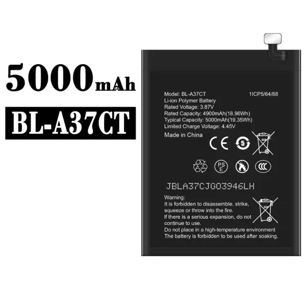 Original new battery BL-A37CT for General Mobile