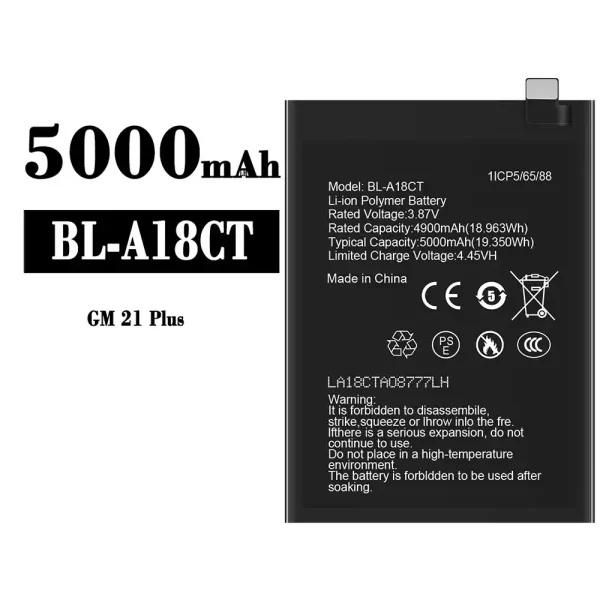Original new battery BL-A18CT for General Mobile GM 21 Plus