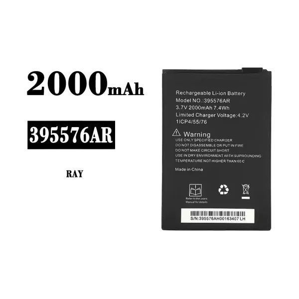Original new battery 395576AR for neno RAY
