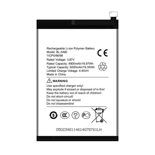 Original new battery BL-5ABI for itel P65