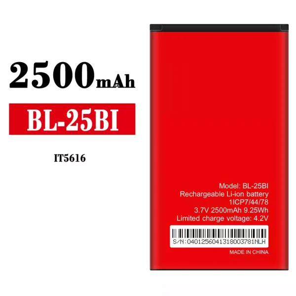 Original new battery BL-25BI for IT5616