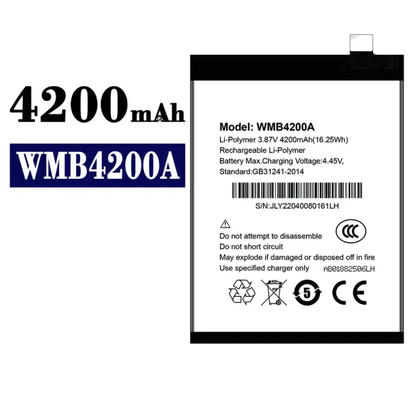 Original new battery WMB4200A for WALTON