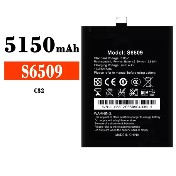 Original new battery S6509 for Oukitel C32