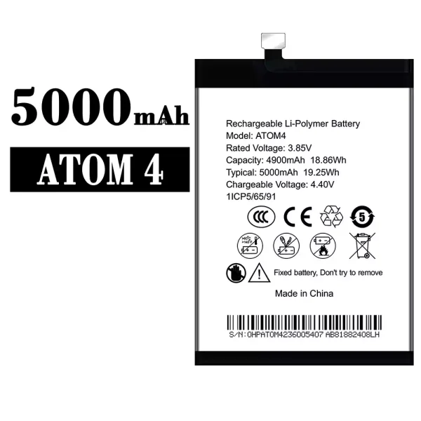 Original new battery ATOM 4 for SYMPHONY