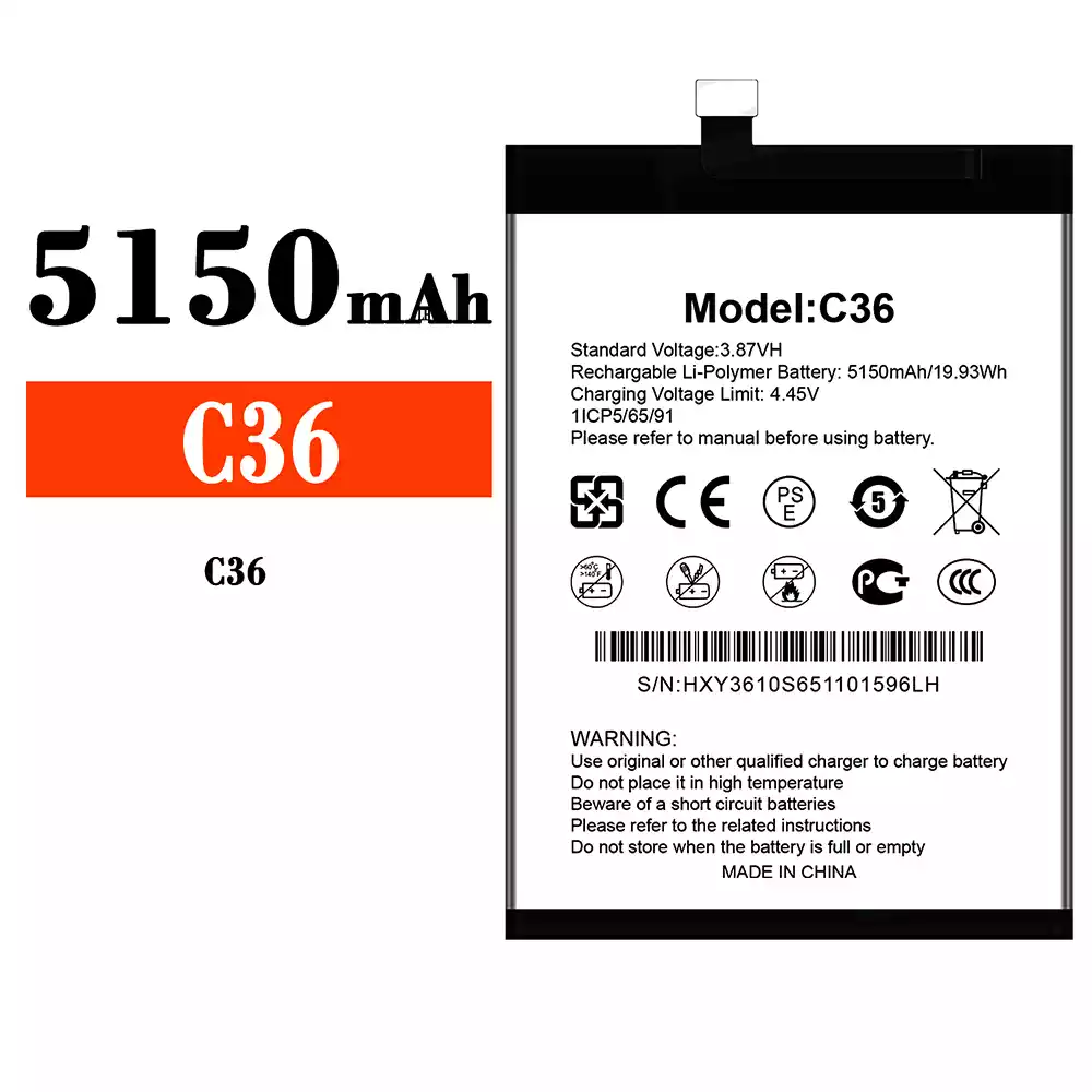 Original new battery for Oukitel C36