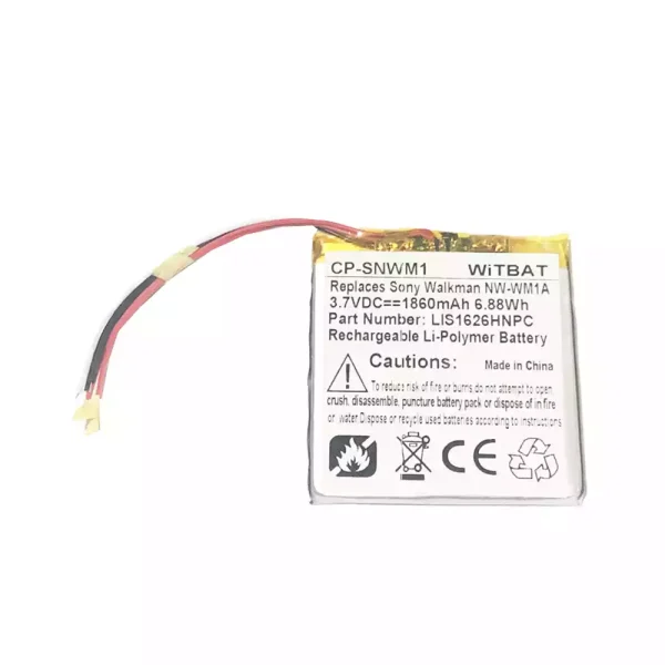 New Bluetooth Headphone battery for Sony Walkman NW-WM1A,NW-WM1Z ,1-853-588-15,DMP-Z1