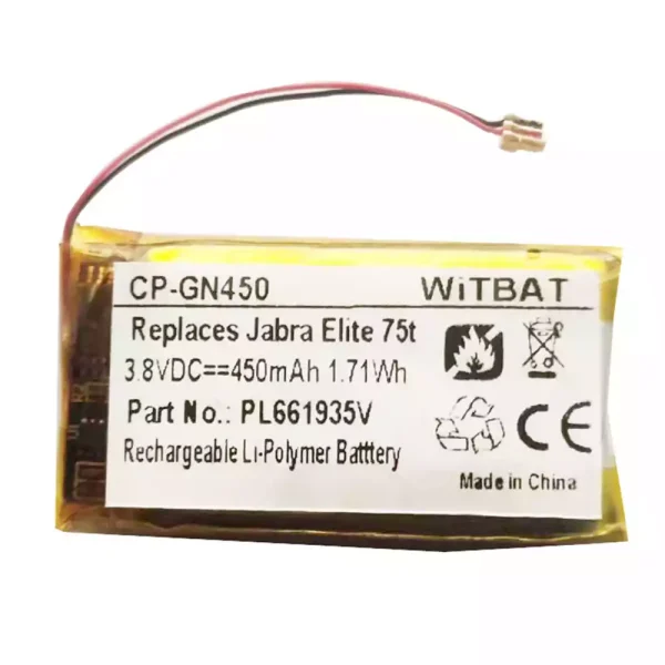 New Bluetooth Headphone battery for Jabra AHB651935HPJ