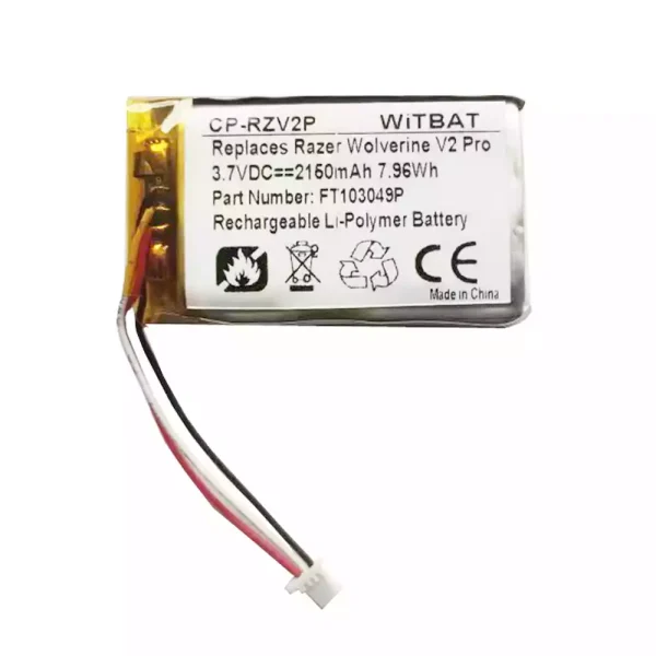 New Bluetooth Headphone battery for Razer Wolverine V2 Pro,FT103049P