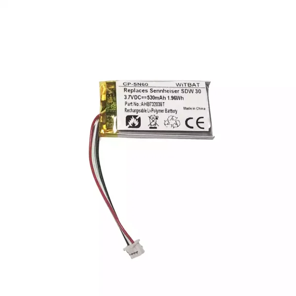 New Bluetooth Headphone battery for Sennheiser AHB732038T
