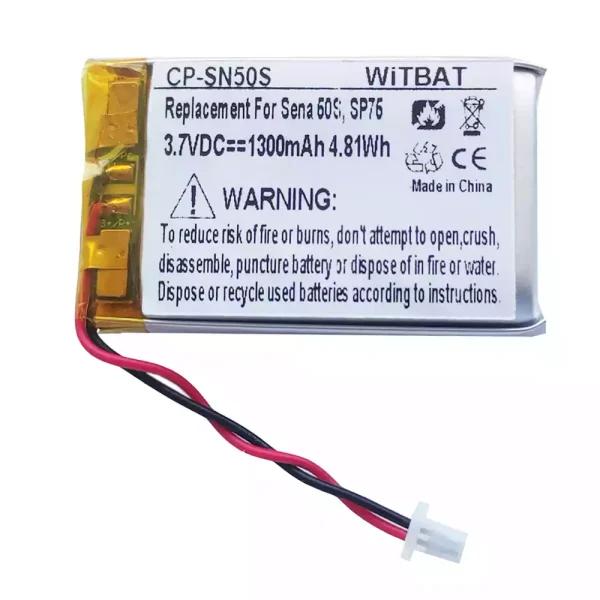 New Bluetooth Headphone battery for Sena 50S,SP75,SP46,30K